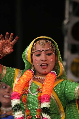  One of the young dancers